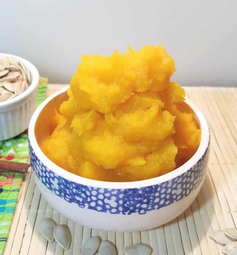 sweet sugar pie pumpkin puree for babys first thanksgiving tasting meal