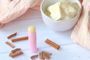 chocolate cinnamon homemade lip balm for mothers day gifts