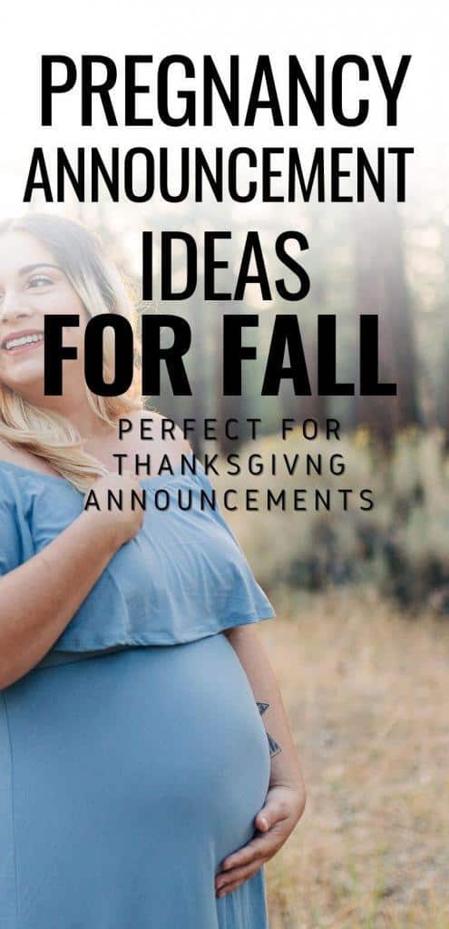 the best pregnancy announcements for the fall and holiday season