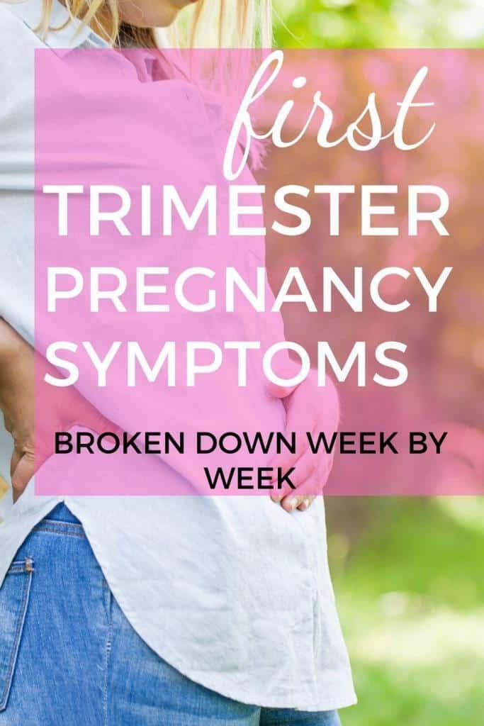 what are early pregnancy symptoms in the first trimester